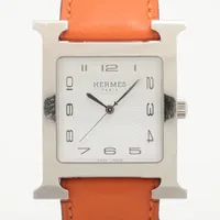 エルメス Hウォッチ HH1.810 SS QZ ホワイト文字盤