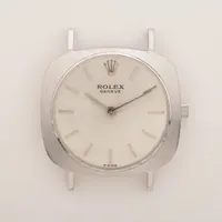 ロレックス チェリーニ WG 手巻き シルバー文字盤