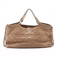 シャネル パリビアリッツGM コーティングキャンバス トートバッグ