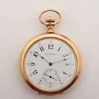 ウォルサム YG 手巻き ホワイト文字盤