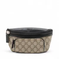 グッチ GGスプリーム PVC ウエストポーチ ベージュ