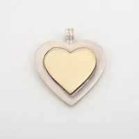 ティファニー ハートタグ 925×750 ネックレストップ シルバー×ゴールド