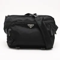 プラダ テスート ナイロン ボディバッグ ブラック