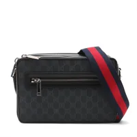 グッチ GGスプリーム PVC ショルダーバッグ ブラック