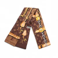 ルイ・ヴィトン バンドー モノグラム コンフィデンシャル M78655 シルク スカーフ ブラウン