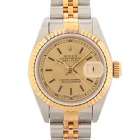 ロレックス レディ デイトジャスト 69173 SS×YG AT シャンパン文字盤