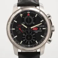 ショパール ミッレミリア 8550 SS×革 AT ブラック文字盤