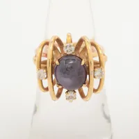 ノンブランド スターサファイア ダイヤ K18