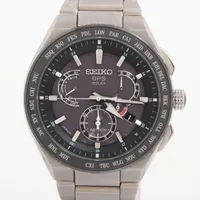 セイコー アストロン GPS SBXB123 TI ソーラー ブラック文字盤