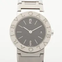 ブルガリ ブルガリブルガリ BB26SS SS QZ ブラック文字盤