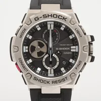カシオ Gショック GST-B100-1AJF SS×ラバー ソーラー ブラック文字盤