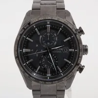 シチズン アテッサ AT8287-62E TI ソーラー ブラック文字盤