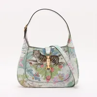 グッチ ジャッキー1961 レザー ショルダーバッグ マルチカラー