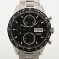 タグホイヤー カレラ CV201AG.BA0725 SS AT ブラック文字盤