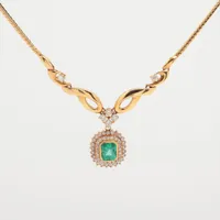 ノンブランド エメラルド ダイヤ K18