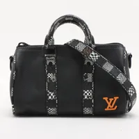 ルイ・ヴィトン ダミエ ディストーテッド シティ キーポル M80202 ブラック