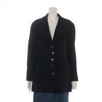 シャネル ココボタン ウール×ナイロン ジャケット サイズ不明 ブラック