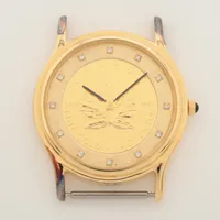 ノーブランド コインウォッチ 925 QZ シャンパン文字盤