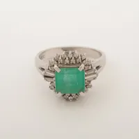 ノンブランド エメラルド ダイヤ Pt900