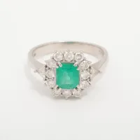 ノンブランド エメラルド ダイヤ Pt900