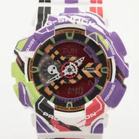 カシオ Gショック エヴァンゲリオン 30周年 コラボレーションモデル GA-110EVA30-7AJR SS×ラバー ソーラー レッド文字盤