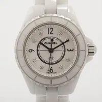 シャネル J12 H2570 CE×SS QZ ホワイトシェル文字盤