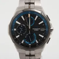 カシオ オシアナス OCW-S5000 TI ソーラー ブラック文字盤