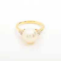 ノンブランド パール ダイヤ K18 約10.0mm