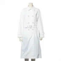 ヘルノ ナイロン×ポリウレタン トレンチコート 42 ホワイト