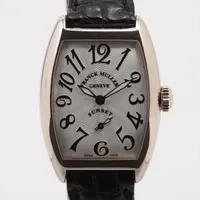 フランクミュラー サンセット 1750S6 WG×革 手巻き シルバー文字盤
