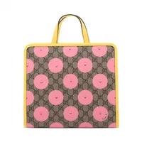 グッチ GGスプリーム チルドレンズ PVC ハンドバッグ マルチカラー