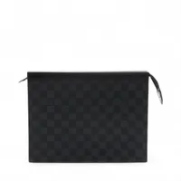 ルイ・ヴィトン ダミエ グラフィット ポシェット ヴォワヤージュ MM N41696 ブラック