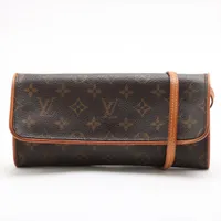ルイ・ヴィトン モノグラム ポシェット･ツインGM M51852 ブラウン