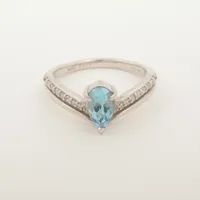 ノンブランド アクアマリン ダイヤ Pt950