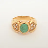 ノンブランド エメラルド ダイヤ K18