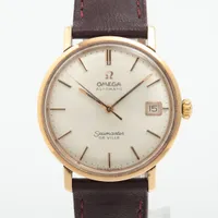 オメガ シーマスター デヴィル SS×GP×社外革 AT シルバー文字盤