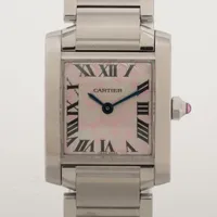 カルティエ タンクフランセーズ W51031Q3 SS QZ シルバー文字盤