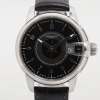 ハミルトン アメリカンクラシック H404150 SS×革 AT ブラック文字盤