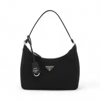 プラダ テスート ナイロン ハンドバッグ ブラック