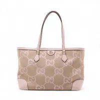 グッチ ジャンボGG キャンバス トートバッグ ピンク