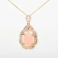 ノンブランド 珊瑚 ダイヤ K18