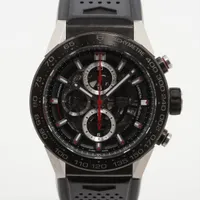 タグホイヤー カレラ キャリバーホイヤー01 CAR2A1Z.FT6044 SS×ラバー AT スケルトン文字盤