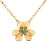 ヴァンクリーフ&アーペル フリヴォル ミニ エメラルド 750(YG)