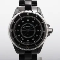 シャネル J12 H1625 CE×SS QZ ブラック文字盤