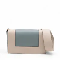 セリーヌ フレームバッグ レザー ショルダーバッグ ブルー