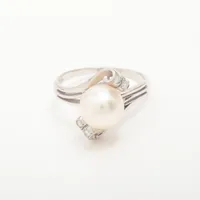 ミキモト パール ダイヤ K14WG 約9.0mm