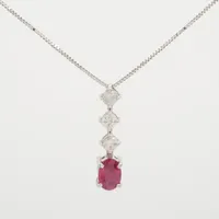 ノンブランド ルビー ダイヤ K18WG×750