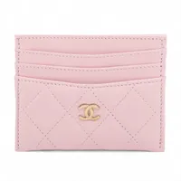 シャネル マトラッセ ラムスキン ピンク ゴールド金具