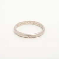 カルティエ ウェディング 1P ダイヤ Pt950 53