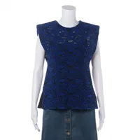 ルイ・ヴィトン 素材不明 ブラウス 40 ブルー×ブラック